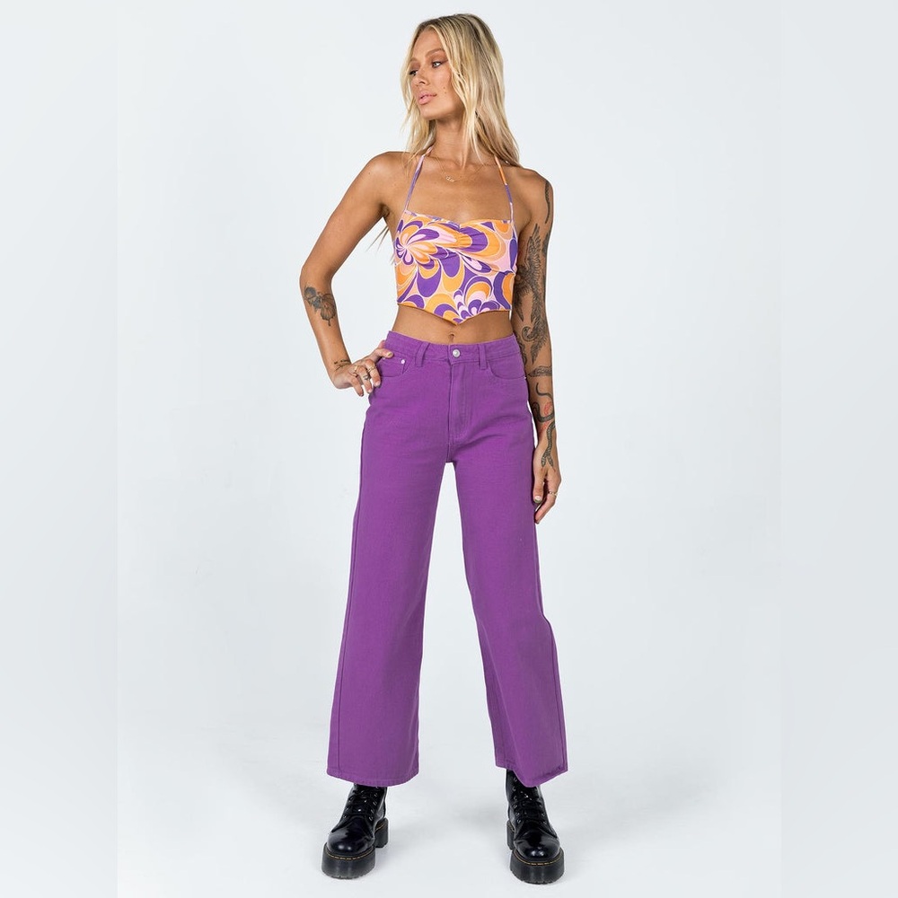 Princess Polly Denver Denim Jeans Purple